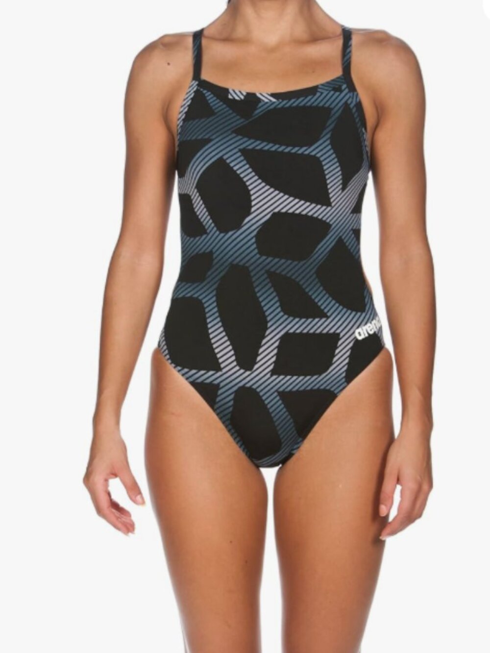 Arena spider light drop back one piece swim suit NWT size 34